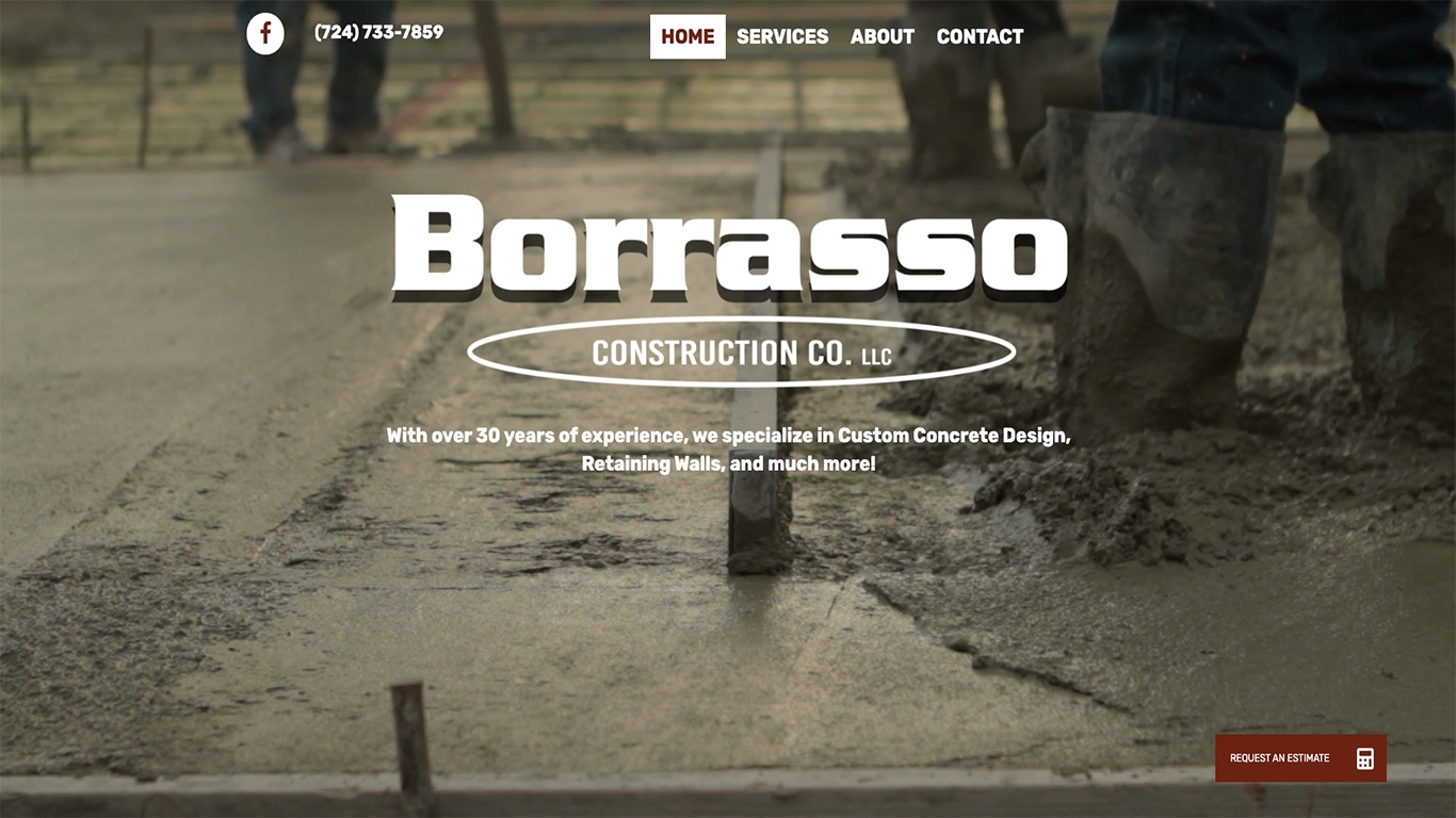 Borrasso Construction Reflex Website Design
